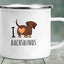 Dachshund Printing Enamelled Cup Mug