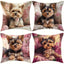 4-Pack Yorkshire Terrier Dog Throw Pillow Covers