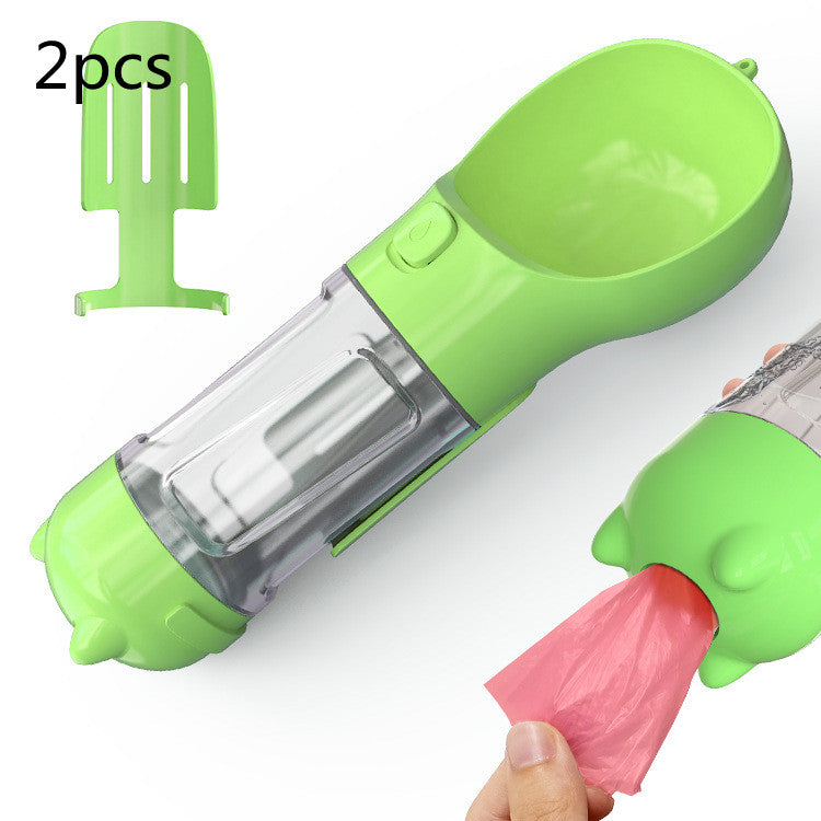 Outdoor Travel 3 In 1 Dog Water Bottle Feeder