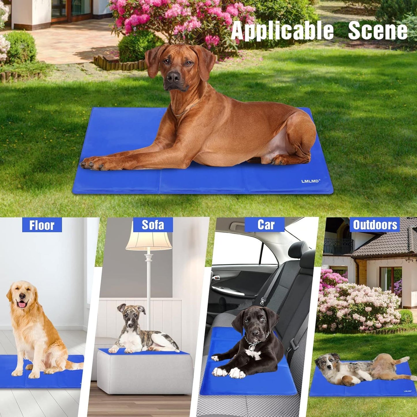 Dog Cooling Mat Non-Toxic Self Cool Gel Mat