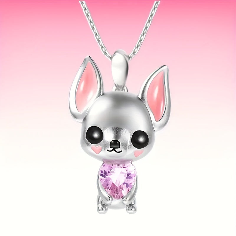 Chihuahua Puppy Pendant Necklace Gift for Dog Lovers