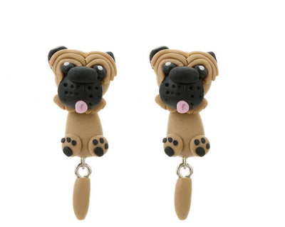 Pug Stud Earrings