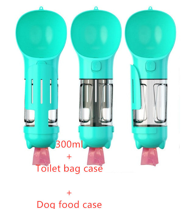 Outdoor Travel 3 In 1 Dog Water Bottle Feeder