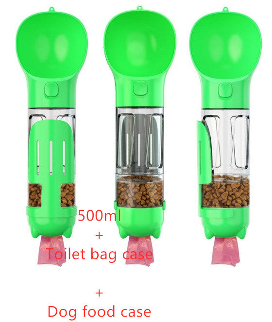 Outdoor Travel 3 In 1 Dog Water Bottle Feeder