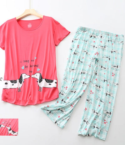 Dachshund Printed Pajamas