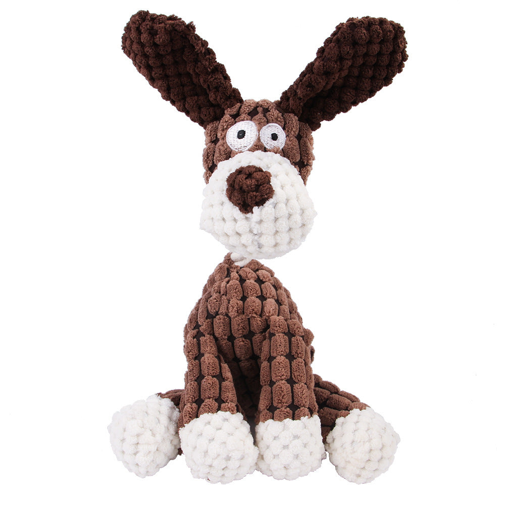 Pet Toy Donkey Shape Corduroy Chew