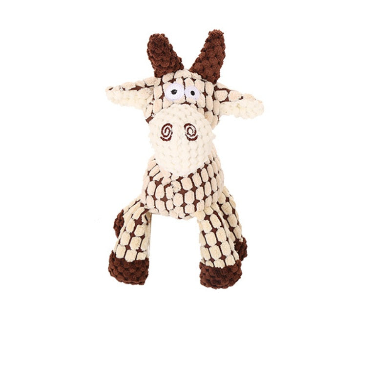 Pet Toy Donkey Shape Corduroy Chew