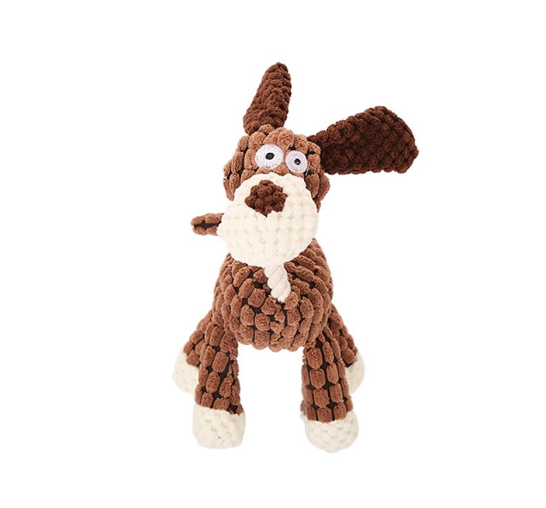 Pet Toy Donkey Shape Corduroy Chew