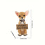 Charming Chihuahua Figurine with Fashion Glasses & Sign - Versatile Resin Home Decor