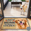 Golden Retriever Welcome Mat