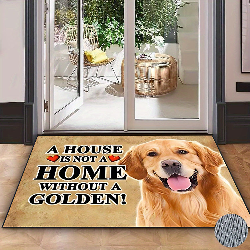 Golden Retriever Welcome Mat