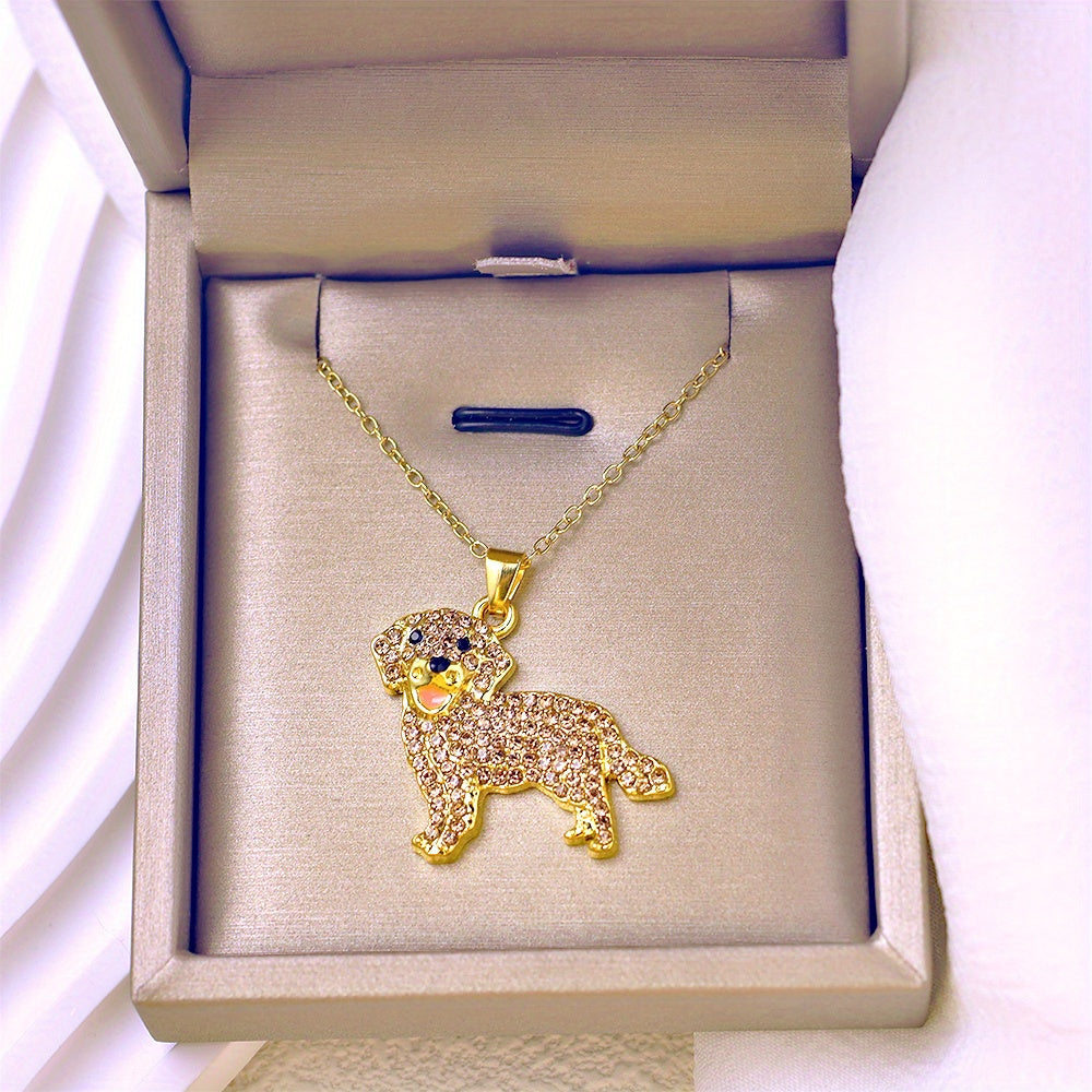 Charming Golden Retriever Pendant Necklace