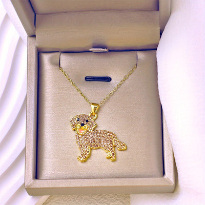 Charming Golden Retriever Pendant Necklace