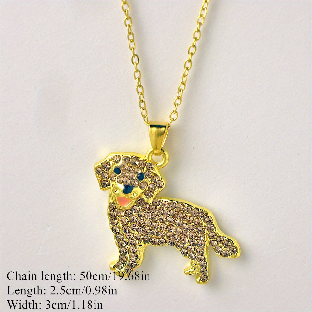 Charming Golden Retriever Pendant Necklace