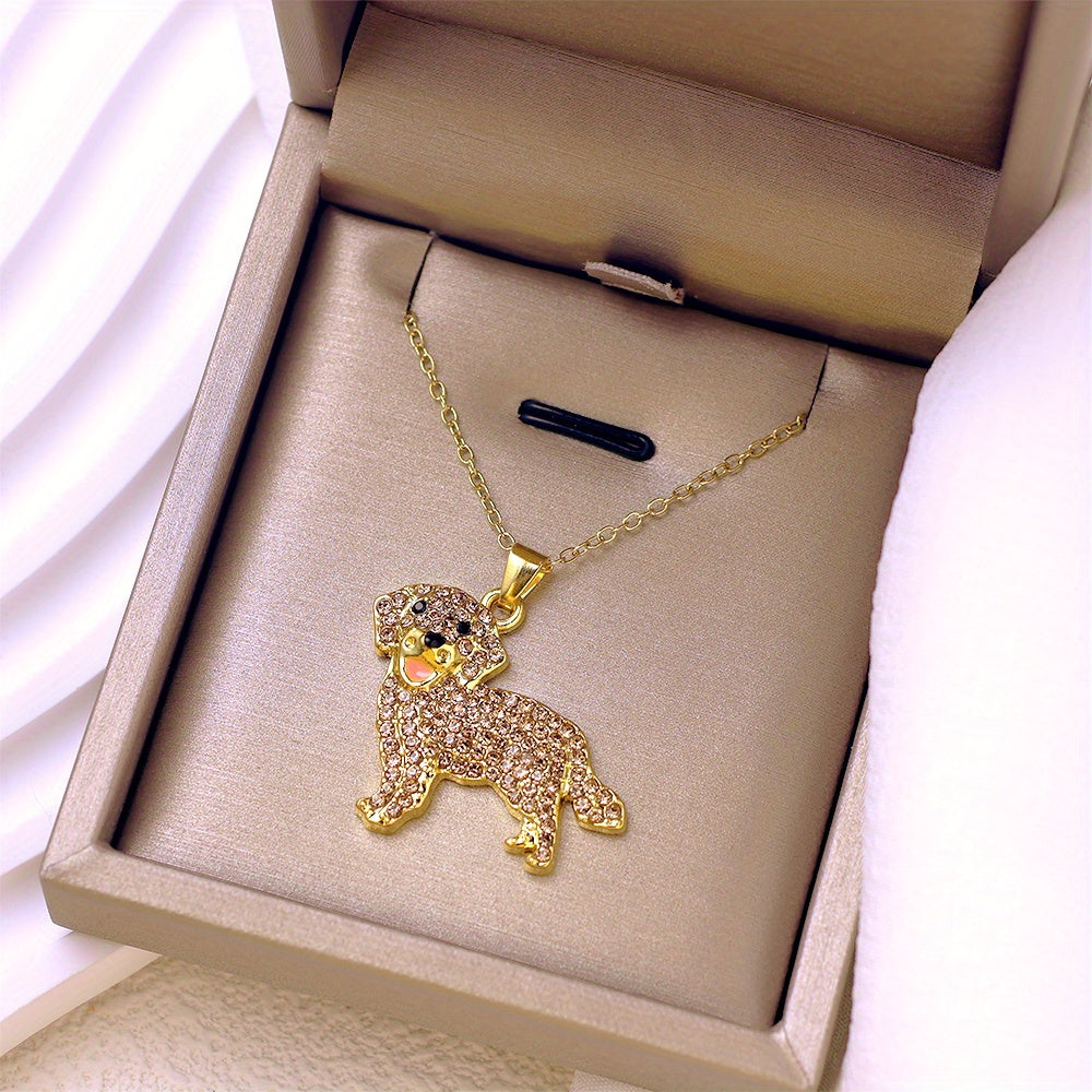 Charming Golden Retriever Pendant Necklace