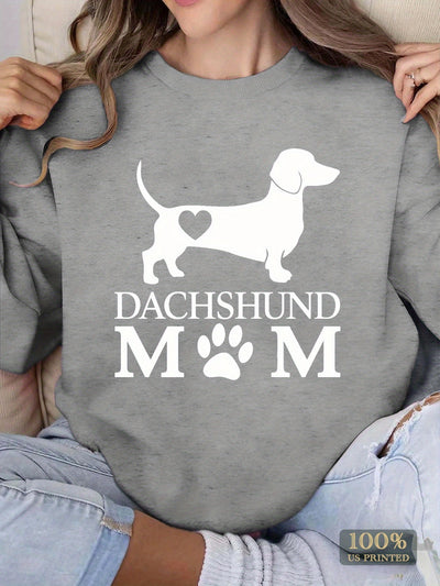 DACHSHUND MOM women's sweatshirts