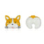 Corgi Asymmetrical Stud Earrings