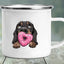 Dachshund Printing Enamelled Cup Mug