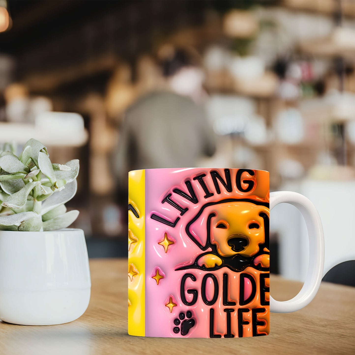 Golden Retriever Themed Ceramic Coffee Mug