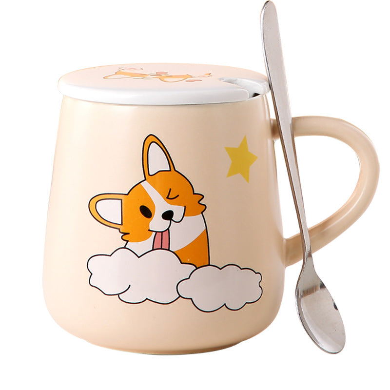 Corgi Ceramic Mug Large Capacity