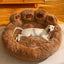 Dog Bed Round Large Pet House Long Plush Deep Sleeping Warm