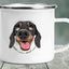 Dachshund Printing Enamelled Cup Mug