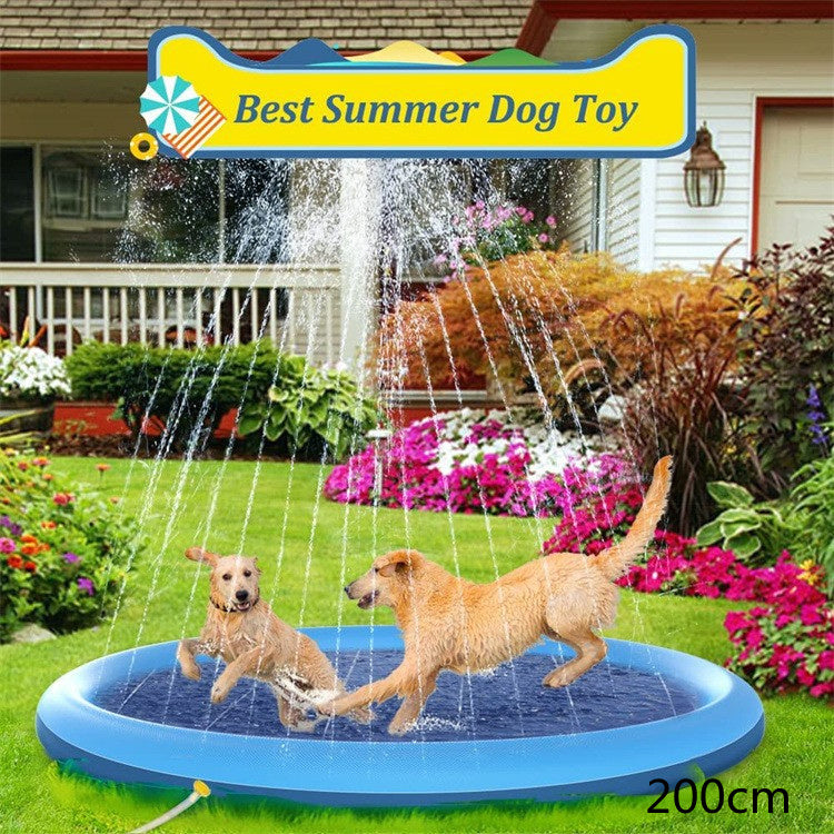 Non-Slip Splash Pad For Kids And Pet Dog Pool