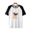 Pug Dog Raglan Short Sleeve