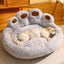 Dog Bed Round Large Pet House Long Plush Deep Sleeping Warm