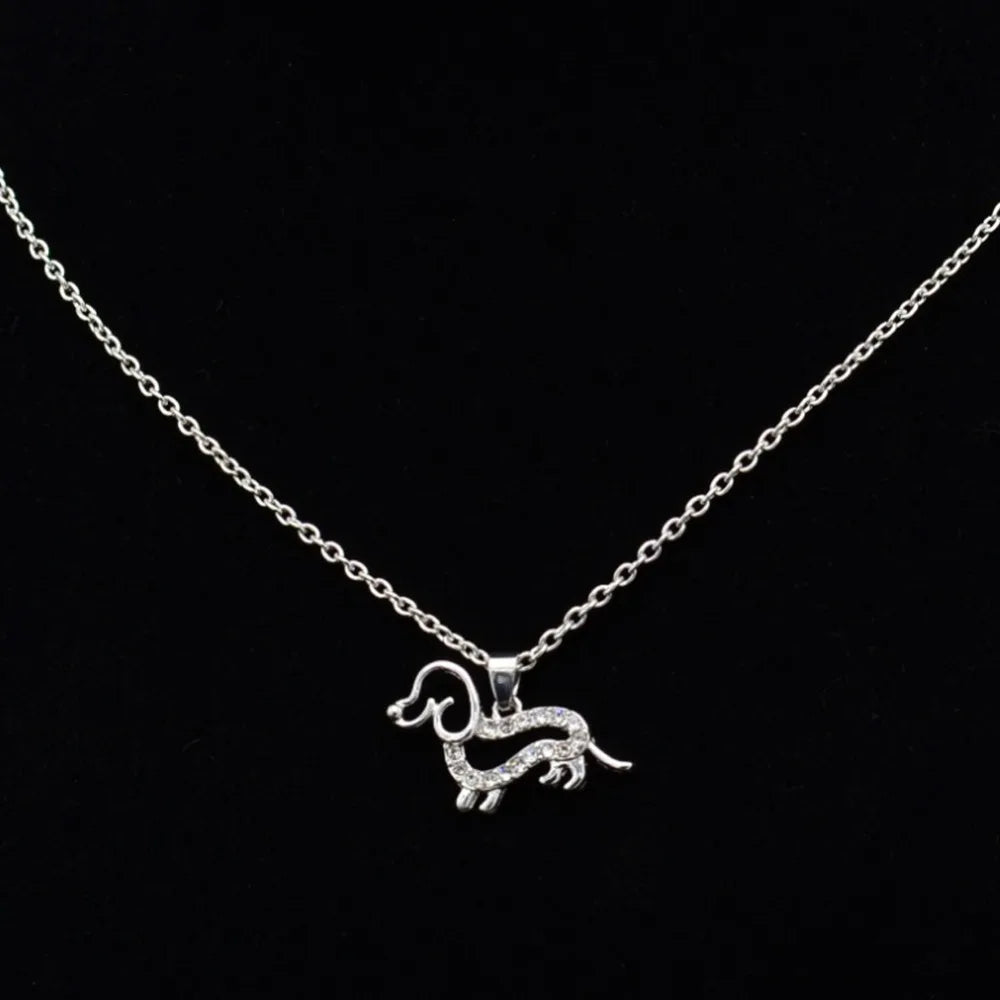 Dachshund Dog Pendant Necklace  Jewelry For Gift