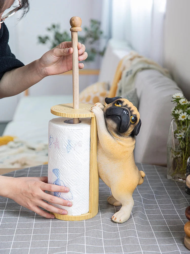 Pug Creative Kitchen Paper Towel Holder