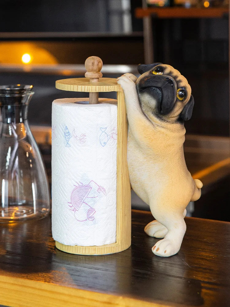 Pug Creative Kitchen Paper Towel Holder