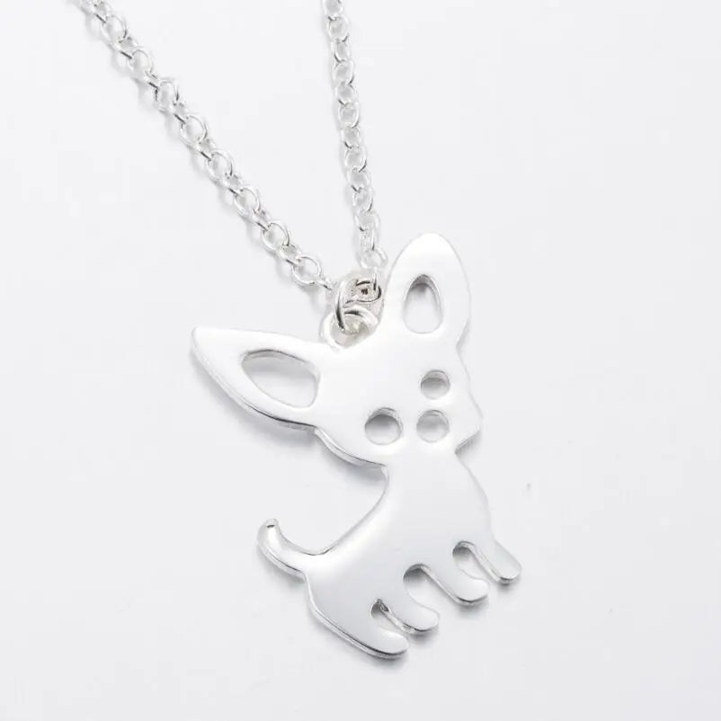 Chihuahua Pet Pendant Necklaces for Women Gifts