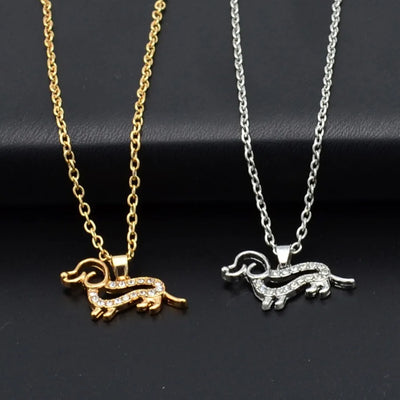 Dachshund Dog Pendant Necklace  Jewelry For Gift