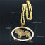 Pug Dog Stainless Steel Crystal Necklace