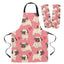 Pug Apron, Over sleeve Gloves & pad.