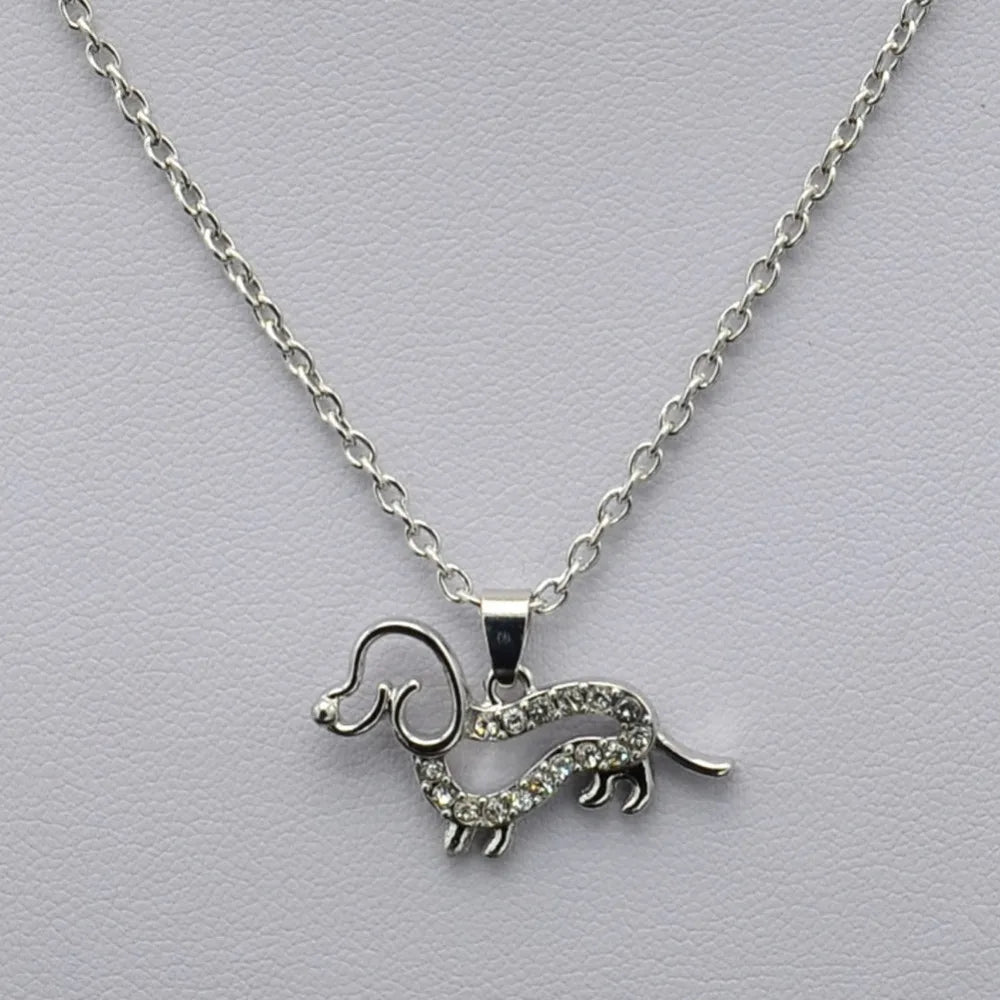 Dachshund Dog Pendant Necklace  Jewelry For Gift