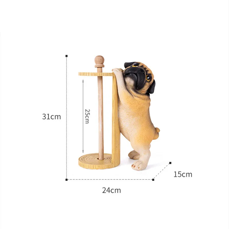 Pug Creative Kitchen Paper Towel Holder