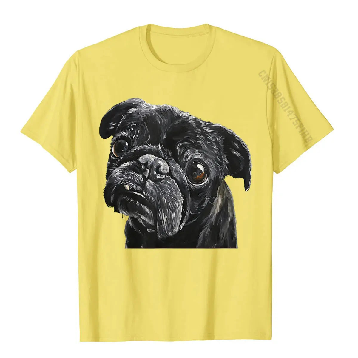 Pug Black T-Shirt