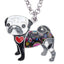 Pug Dog Choker Necklace Chain Collar Pendant