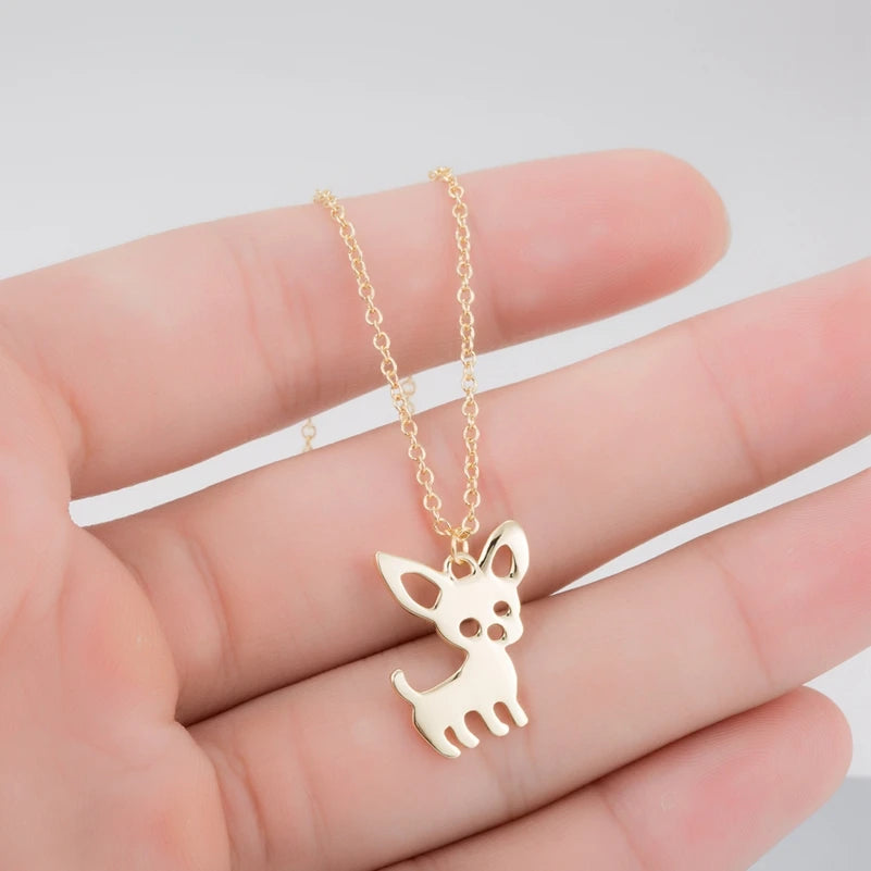 Chihuahua Pet Pendant Necklaces for Women Gifts