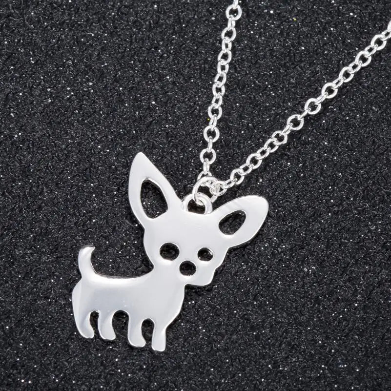 Chihuahua Pet Pendant Necklaces for Women Gifts