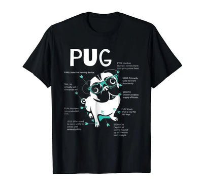 Pug T Shirt New Summer Fashion