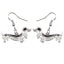 Dachshund Dog Dangle Drop Big Long Earrings For Women