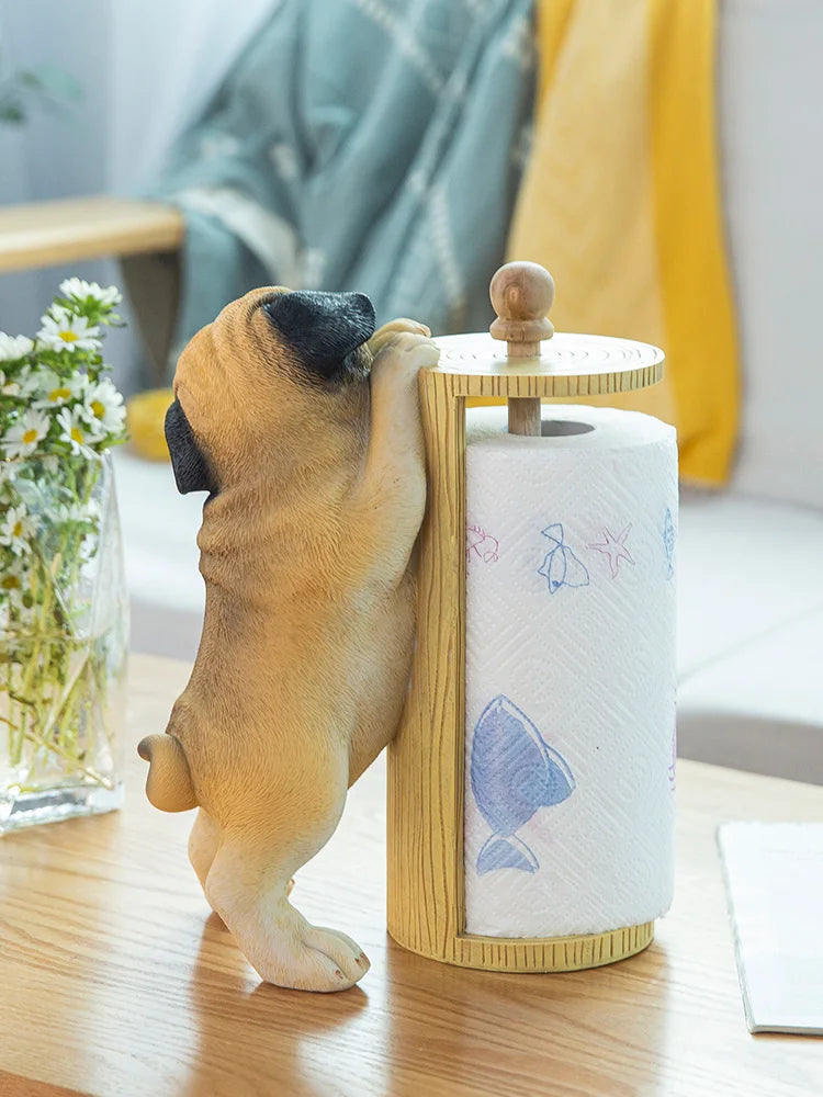 Pug Creative Kitchen Paper Towel Holder