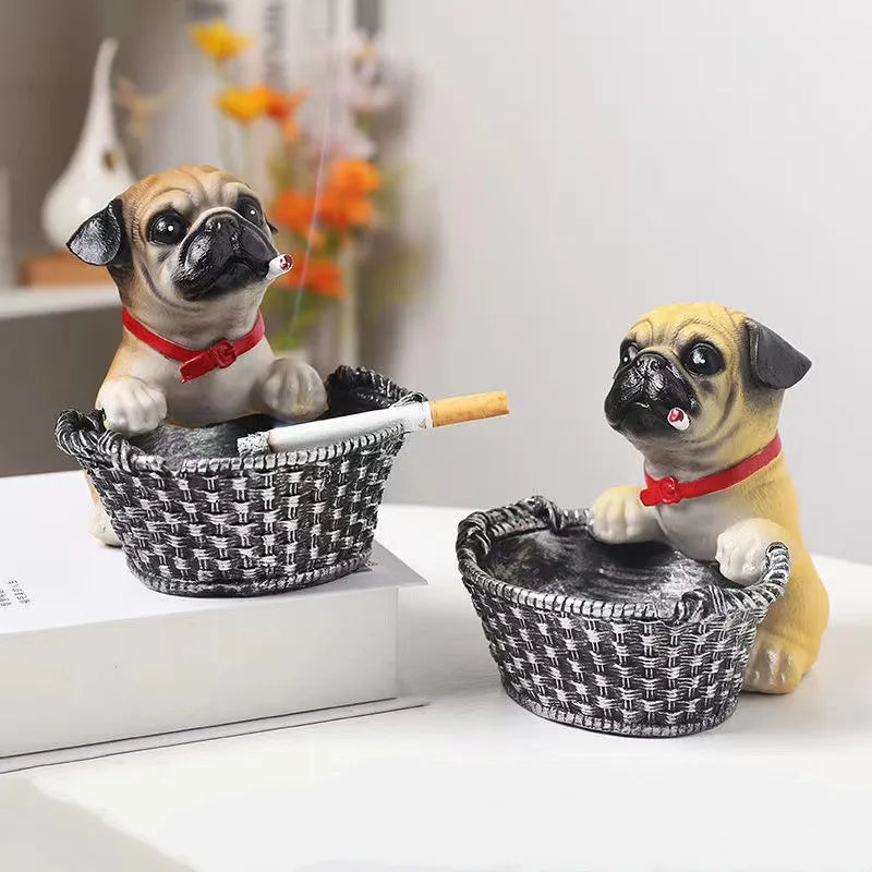 Cute Pug Ashtray Home Decoration