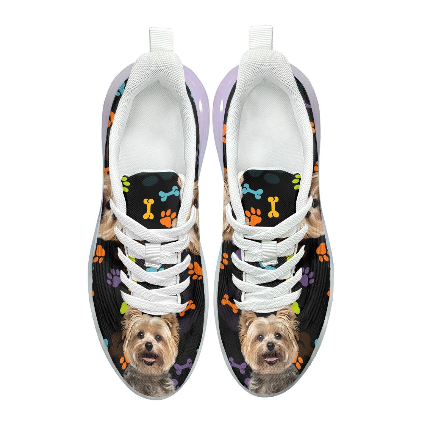 Cute Yorkshire Terrier Dog Printed Sneakers