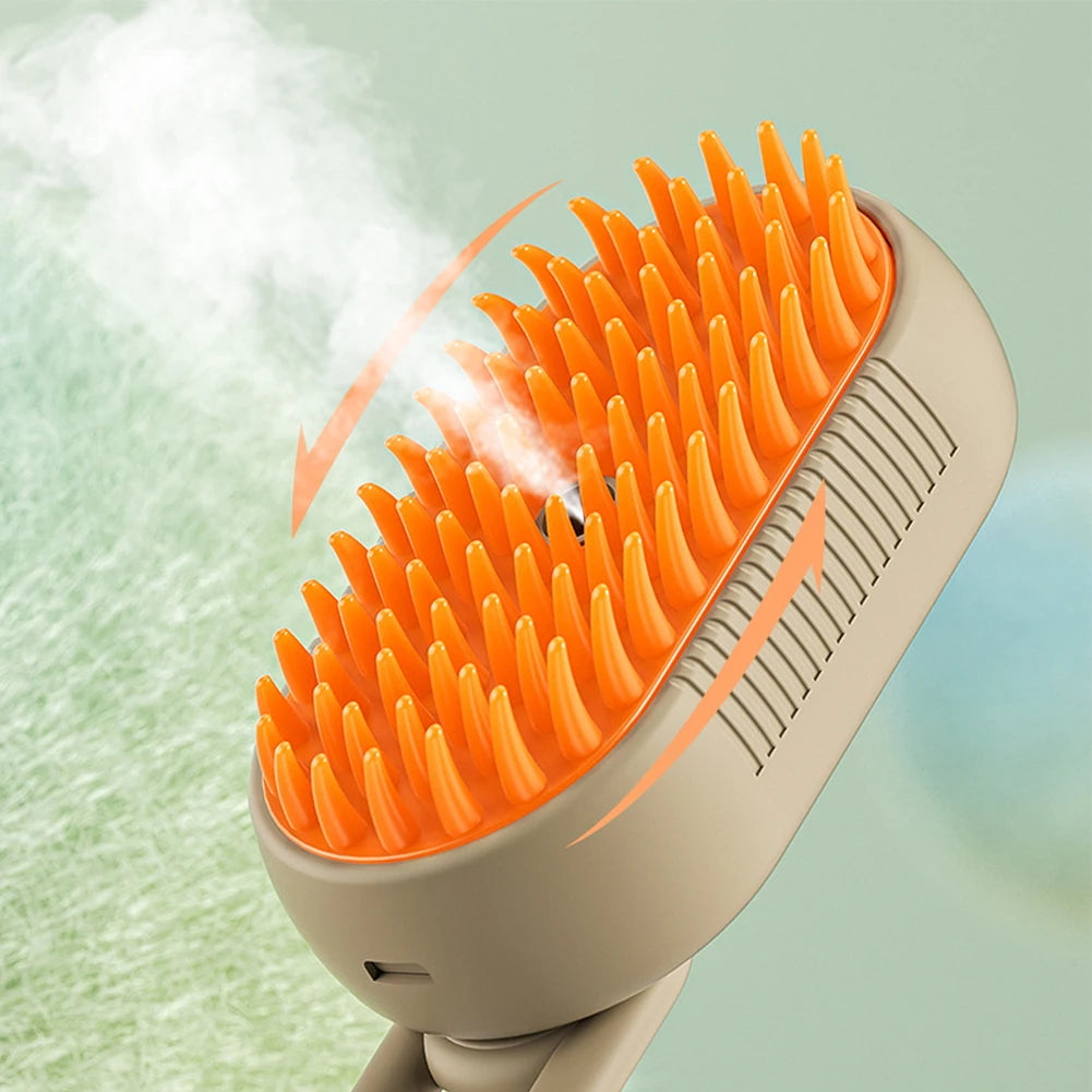 Steam Brush Electric Spray Massage Removal Pet Grooming Combs