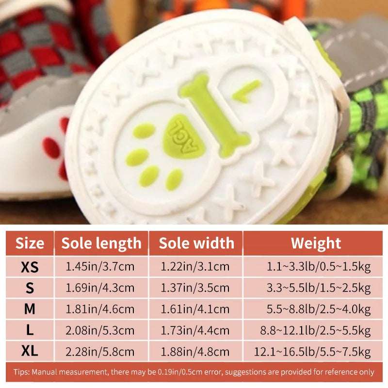 Dog Anti Drop Breathable Shoes Set