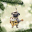 Pug Hanging Decoration Acrylic Ornament